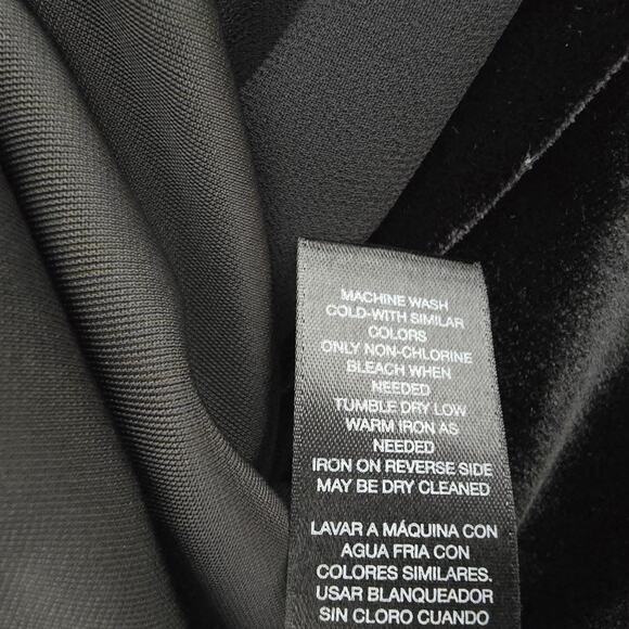 Chicos Travelers Top Size 3 XL Velvet Blouse Chiffon Hemline 3/4 Sleeve NWT - Picture 10 of 13